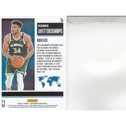 GIANNIS ANTETOKUNMPO 2021 AUTOGRAPHED MILWAUKEE BUCKS ALL-PRO WORLD CHAMPION