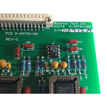 NEW BALANCE TECH D-39793-000 QUAD LVDT AMP PC BOARD D-39793-001,TL