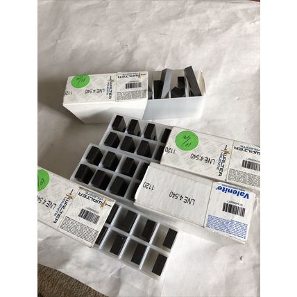 LOT 39 WALTER VALENITE LNE 4.540 CARBIDE INSERTS NEW WALTER 1120,II20,AK