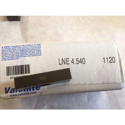 LOT 39 WALTER VALENITE LNE 4.540 CARBIDE INSERTS NEW WALTER 1120,II20,AK