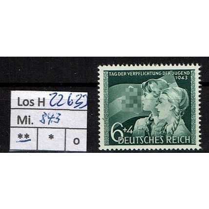 Los H22633: Deutsches Reich Mi. 843 **