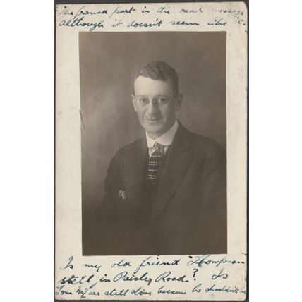 Vincent, A Scotsman in North America, c.1915 - AZO RP Postcard