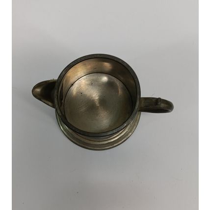 Antique Pewter Lidless Side Spout Metal Tankard Made In Sheffield England