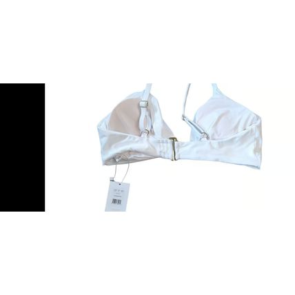 Andie Swim The Santorini Top White Eco Nylon Size XXL