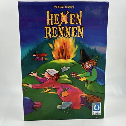 Queen Games Hexen Rennen Racing Witches Board Wooden Meeples English Rules