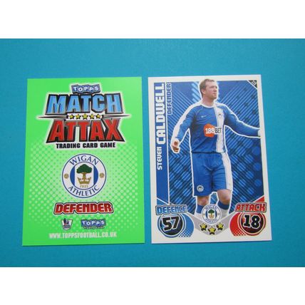 329. Steven Caldwell - Wigan - Match Attax 2010/11 Football Card EF1