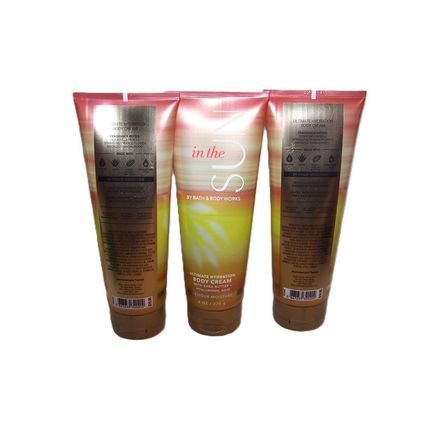 In The Sun Body Cream 8 oz Bath & Body Works 3 Pack