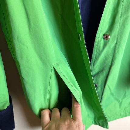 Vintage Talbots Reversible Jacket Green/Navy Snap Front Lightweight Women's S