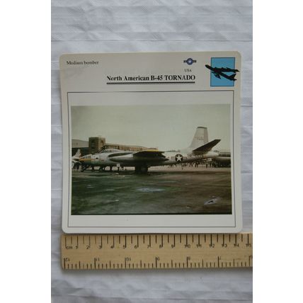 North American B-45 Tornado - USA - Medium Bomber - Collectors Club Card