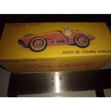 Dinky No23j Early Ferrari Racing Car - Replica / Repro Box