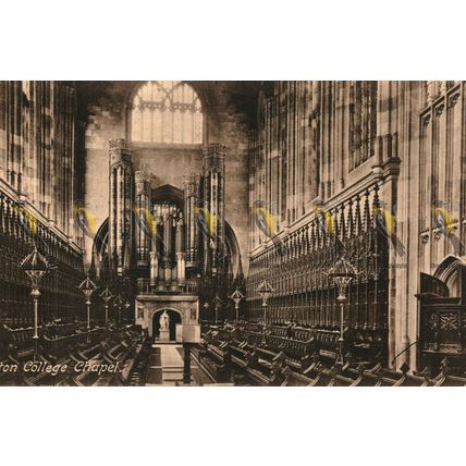 Eton College, Chapel, Berks, Rare Early Frith Postcard