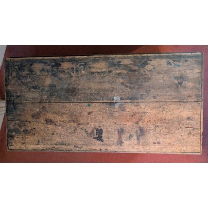 Antique 19th century WOODEN TOOL BOX craftsman Suffolk vintage furniture chest