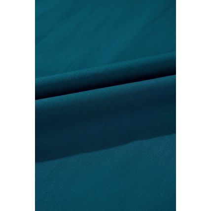 Blue Sapphire Colorblock Split V Neck Puff Sleeve Mini Dress