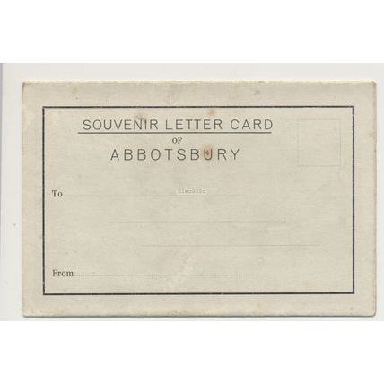 ABBOTSBURY Dorset 5 views early 20th C. Photo Letter Card