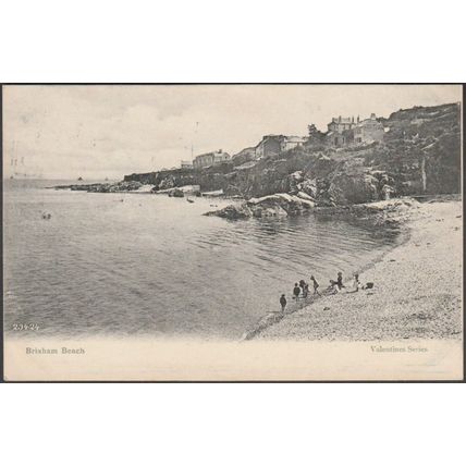Brixham Beach, Devon, 1906 - Valentine's Postcard
