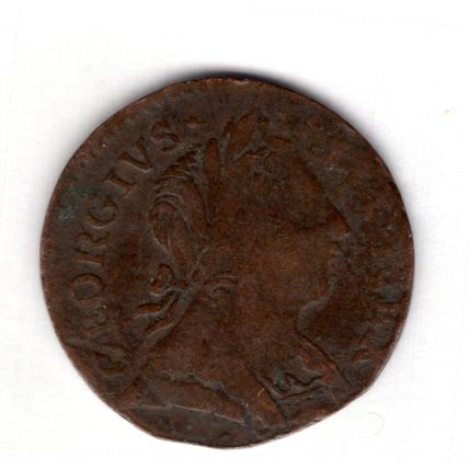 Great Britain. George III. Evasion Farthing 1775?. dy17876