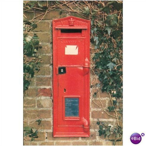 GB Postcard - Post Box - QV 1859 Wall Box Wickambrook..