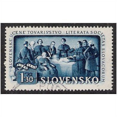 Mi 107: 1 Ks. 30 deep blue 150th Anniversary of the National Literary Society.