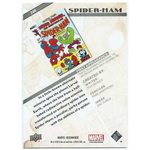 2012 Marvel Beginnings 2 - #240 - Spider-Ham