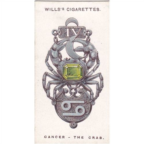 Wills Lucky Charms Card No. 04 Cancer The Crab