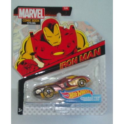 HOT WHEELS ' MARVEL Comic Book Styling ' IRON MAN ' character car