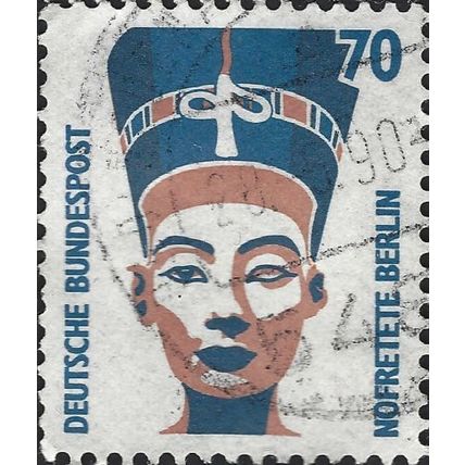 GERMANY, Nefertiti Bust, Berlin, blue 1988, 70pf, #2