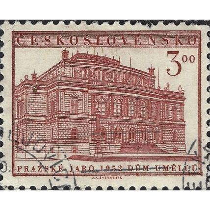 CZECHOSLOVAKIA, Music Festival, Prague, red 1952, 3.00Kcs