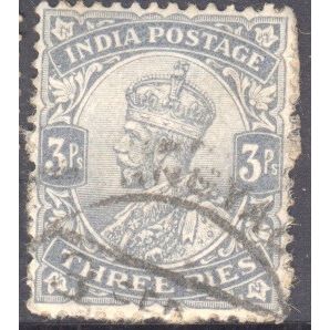 India 1911 - SG 201 - KGV 3p grey - used 3
