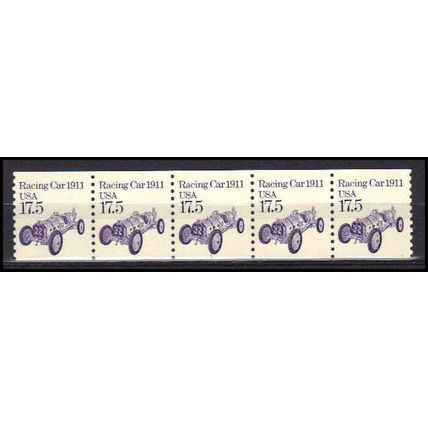 2262 17.5c Race Car Fine MNH Dry Gum PNC 1/5 X0961
