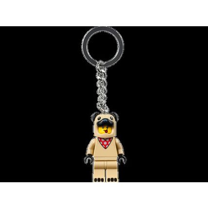 LEGO 854158 - LEGO FRENCH BULL DOG GUY KEYRING KEYCHAIN - BRAND NEW