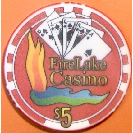 FireLake. $5 Casino Chip. Shawnee, OK. W97.