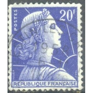 France 1957 - 20f blue - "France" - used 4