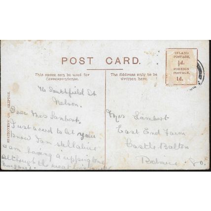 Nelson, Lancashire - Victoria Park - local postcard c.1905..10