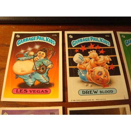 1986 Topps, Garbage Pail Kids, 11-Cards, Different, a & b's