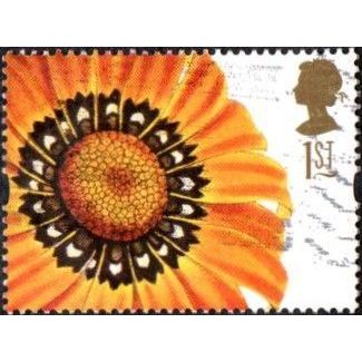 1997 Greetings, Flower Paintings, 1st Value. Gazania Splendens. Fine Used