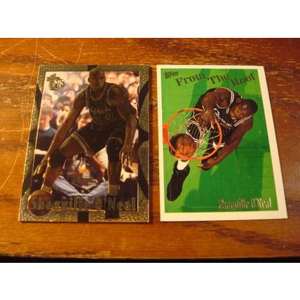 1995 Topps/MB/Stadium Club, 4-Cards, SHAQUILLE O'NEAL, HOF, Magic,