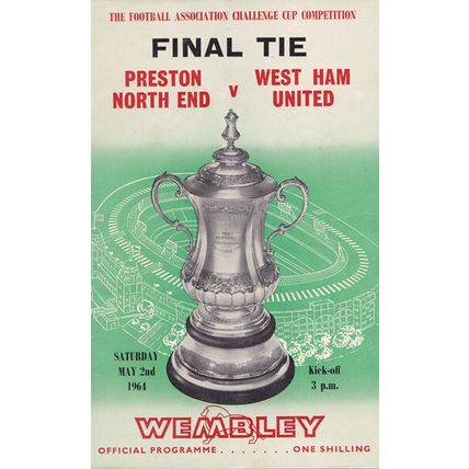 PRESTON NORTH END v WEST HAM UNITED FA CUP FINAL 1964
