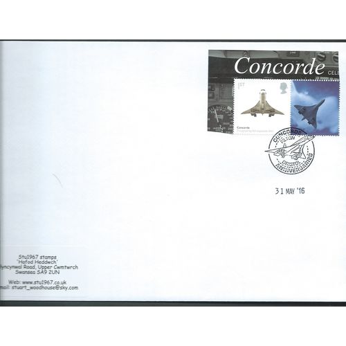 2016 1ST CONCORDE (EX SMILER)' CONCORDE- FILTON' COVER (EBIDPACK3945)