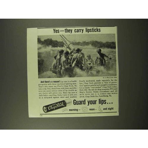 1944 Chap Stick Ad - Yes they Carry Lipsticks