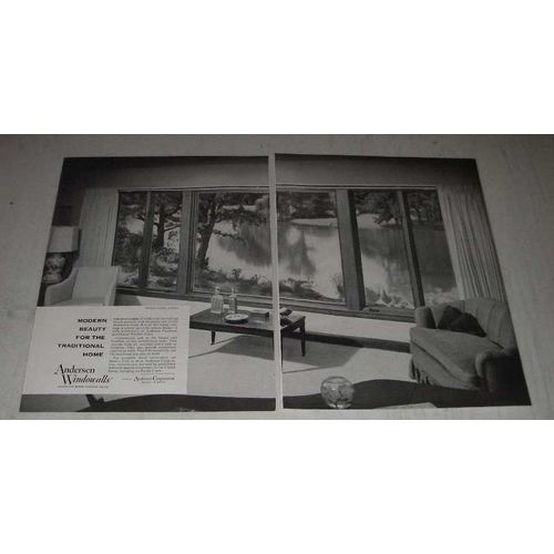 1954 Andersen Windowalls Ad - Modern Beauty