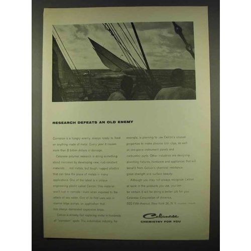 1962 Celanese Ad - Research Defeats an Old Enemy