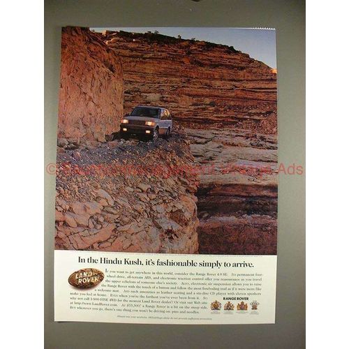 1997 Land Rover Range Rover Ad, Hindu Kush Fashionable!