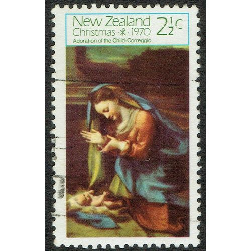 New Zealand 1970 Christmas 2 ½c Multicoloured SG943 GU