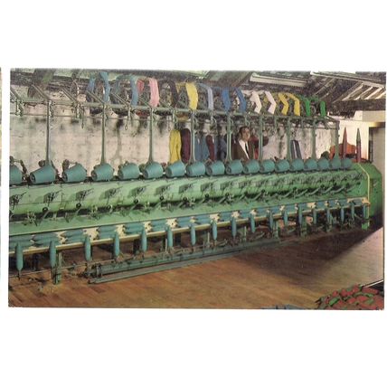 BRYNKIR WOOLLEN MILL, GOLAN, GARNDOLBENMAEN. vintage unused postcard =