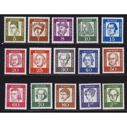 GERMANY BERLIN [1961] MiNr 0199-13 ( **/mnh ) Persönlichkeiten