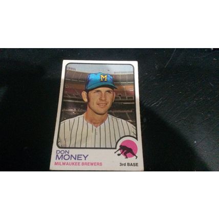 1973 Topps Card # 386 Don Money Very Good (3) Milwaukee Brewers