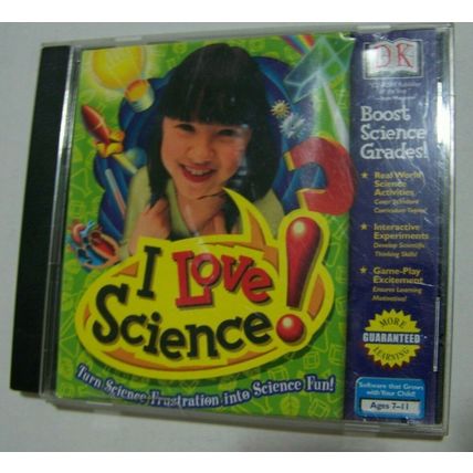 USED!! I Love Spelling! & I LOVE SCIENCE CD'S, (PC & MAC, 2000), FREE SHIPPING!!