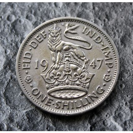 1947 George VI Cupro-Nickel Shilling 1/- British English No 2