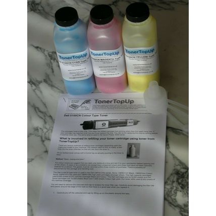 Rainbow Pack Toner Refills for Xerox Phaser 6350 106R01144 45 46 106R01073 74 75