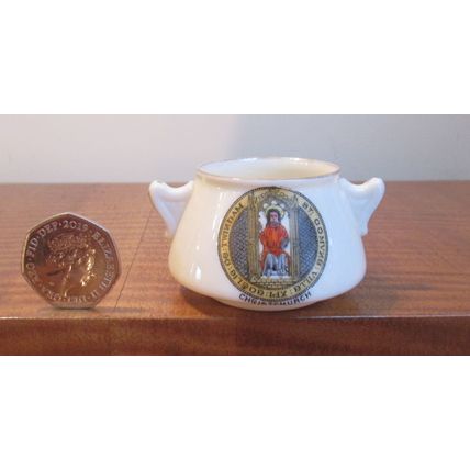 Vintage China Pot Christchurch Coat of Arms - Crest - Foley China